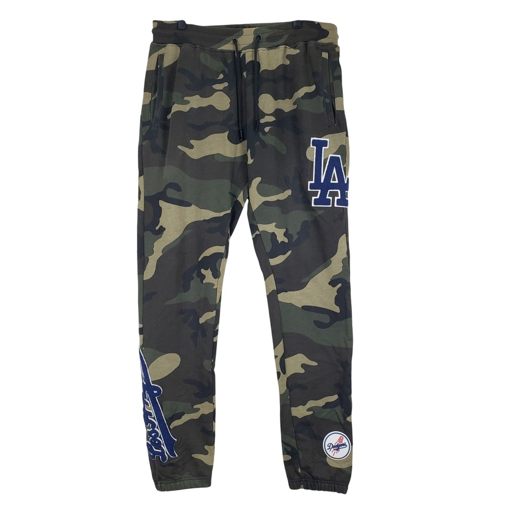 Pro Standard LA Dodgers Camo Joggers Sweatpants Mens M Green Streetwear Sporty